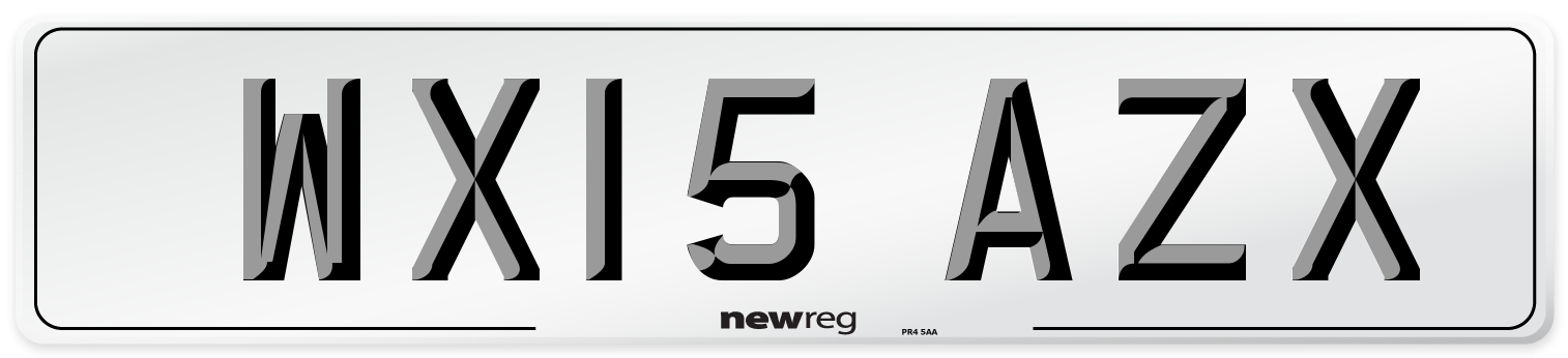 WX15 AZX Number Plate from New Reg